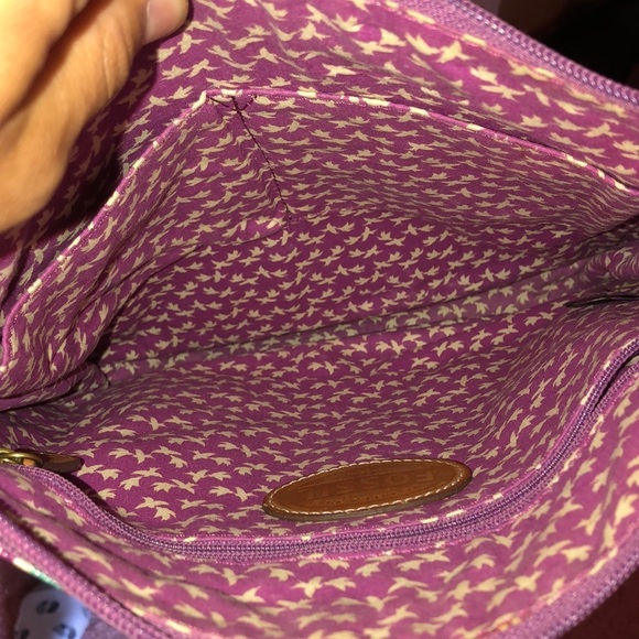 Fossil colorful satchel/cross body bag - Picture 3 of 7